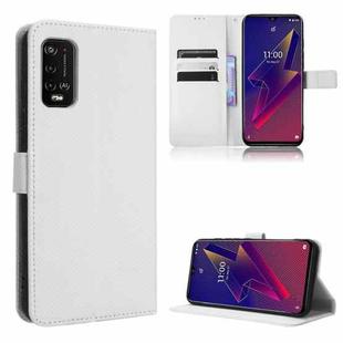 For Wiko Power U20 / U10 Diamond Texture Leather Phone Case(White)