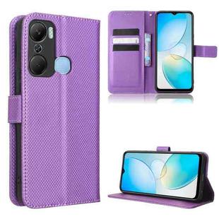 For Infinix Hot 12 Pro X668C Diamond Texture Leather Phone Case(Purple)