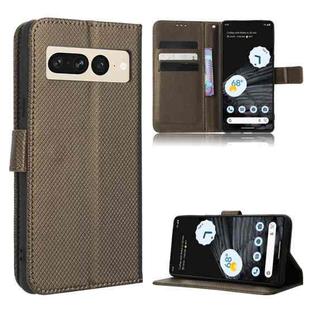 For Google Pixel 7 Pro 5G Diamond Texture Leather Phone Case(Brown)