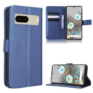 For Google Pixel 7 5G Diamond Texture Leather Phone Case(Blue)