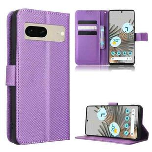 For Google Pixel 7 5G Diamond Texture Leather Phone Case(Purple)