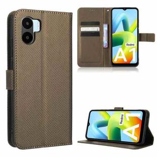 For Xiaomi Redmi A1 Diamond Texture Leather Phone Case(Brown)