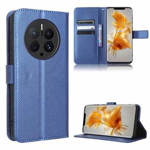For Huawei Mate 50 Pro Diamond Texture Leather Phone Case(Blue)