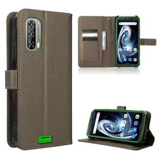 For Blackview BV7100 Diamond Texture Leather Phone Case(Brown)