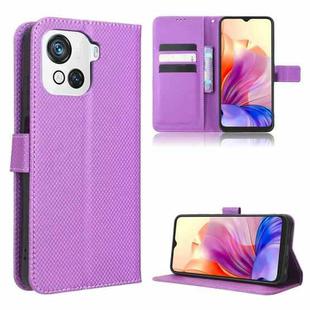 For Blackview OSCAL C80 Diamond Texture Leather Phone Case(Purple)