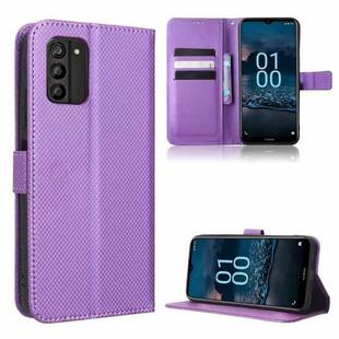 For Nokia G100 Diamond Texture Leather Phone Case(Purple)