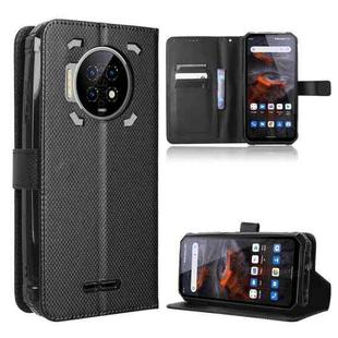 For Oukitel WP19 Diamond Texture Leather Phone Case(Black)