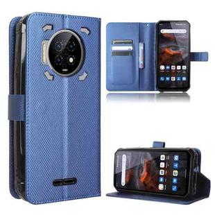 For Oukitel WP19 Diamond Texture Leather Phone Case(Blue)