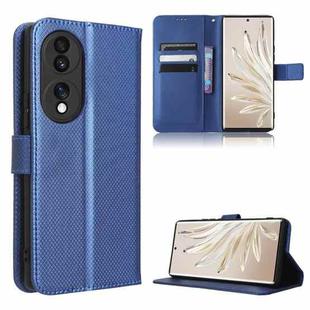 For Honor 70 5G Diamond Texture Leather Phone Case(Blue)