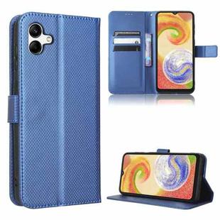 For Samsung Galaxy A04 Diamond Texture Leather Phone Case(Blue)