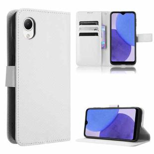 For Samsung Galaxy A23e / A23s / A23 5G JP Diamond Texture Leather Phone Case(White)