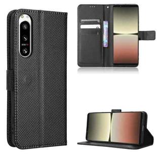 For Sony Xperia 5 IV Diamond Texture Leather Phone Case(Black)