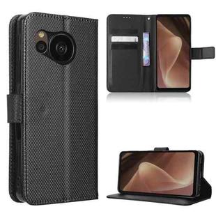 For Sharp Aquos Sense7 Plus Diamond Texture Leather Phone Case(Black)