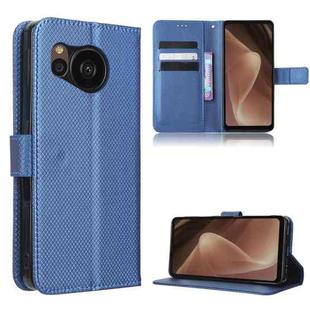 For Sharp Aquos Sense7 Diamond Texture Leather Phone Case(Blue)