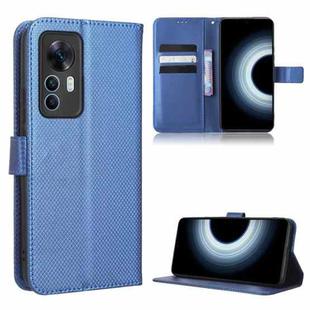For Xiaomi 12T / Redmi K50 Ultra Diamond Texture Leather Phone Case(Blue)