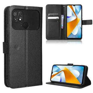 For Xiaomi Poco C40 Diamond Texture Leather Phone Case(Black)