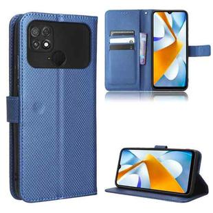 For Xiaomi Poco C40 Diamond Texture Leather Phone Case(Blue)