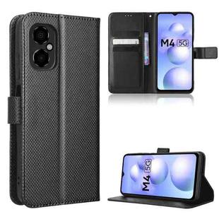 For Xiaomi Poco M4 5G Diamond Texture Leather Phone Case(Black)