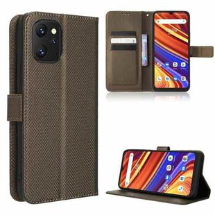For UMIDIGI Power 7 Max Diamond Texture Leather Phone Case(Brown)