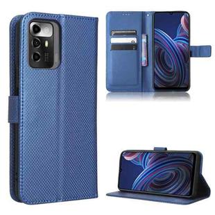 For ZTE Blade A72 5G Diamond Texture Leather Phone Case(Blue)