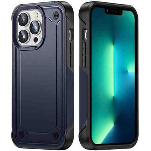 For iPhone 12 / 12 Pro 2 in 1 Soft TPU Hard PC Phone Case(Blue)