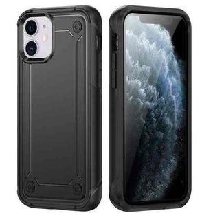 For iPhone 11 2 in 1 Soft TPU Hard PC Phone Case(Black)