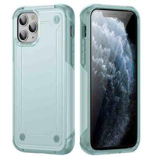 For iPhone 11 Pro Max 2 in 1 Soft TPU Hard PC Phone Case(Light Green)