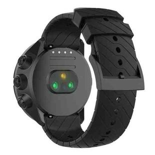 For Suunto 9 Lightning Silicone Watch Band(Black)