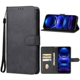 For Xiaomi Redmi Note 12 China Leather Phone Case(Black)