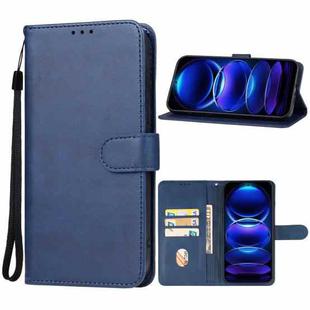 For Xiaomi Redmi Note 12 China Leather Phone Case(Blue)