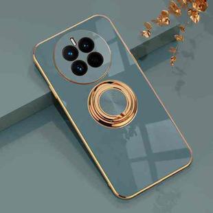 For Huawei Mate 50 6D Electroplating Ring Phone Case(Grey)