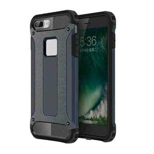 For iPhone 8 Plus Magic Armor TPU + PC Combination Phone Case(Dark Blue)