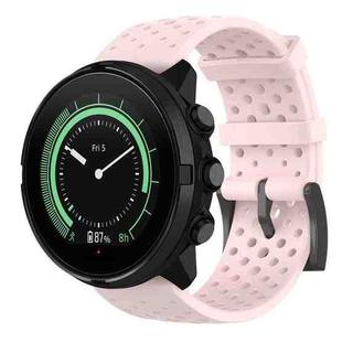 For Suunto 9 Breathable Silicone Watch Band, Exclude the Subject(Pink)