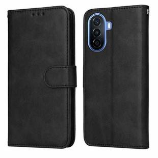 For Huawei nova Y70 / Y70 Plus/Enjoy 50 Classic Calf Texture Flip Leather Phone Case(Black)