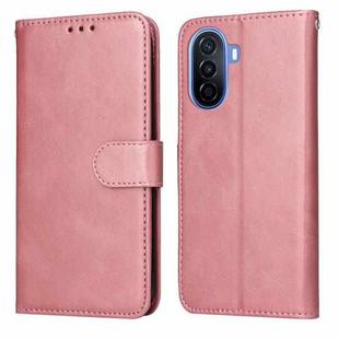 For Huawei nova Y70 / Y70 Plus/Enjoy 50 Classic Calf Texture Flip Leather Phone Case(Rose Gold)