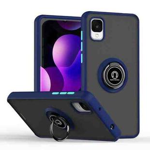 For TCL ION z Q Shadow 1 Series TPU + PC Phone Case with Ring Holder(Royal Blue)