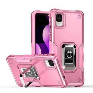 For TCL ION z Ring Holder Non-slip Armor Phone Case(Pink)