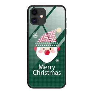 For iPhone 11 Christmas Glass Phone Case(Santa Claus)