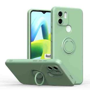For Xiaomi Redmi A1 Ring Kickstand TPU Silicone Phone Case(Mint Green)