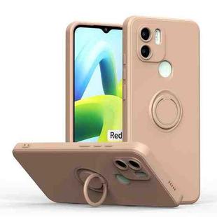 For Xiaomi Redmi A1 Ring Kickstand TPU Silicone Phone Case(Pink)
