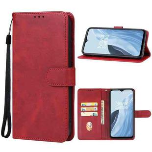 For OnePlus Nord N300 Leather Phone Case(Red)
