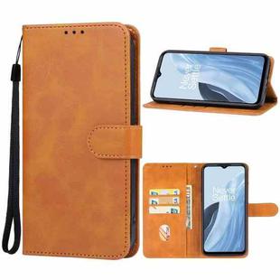 For OnePlus Nord N300 Leather Phone Case(Brown)