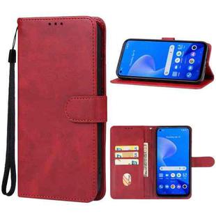 For Realme 10 Pro+ Leather Phone Case(Red)