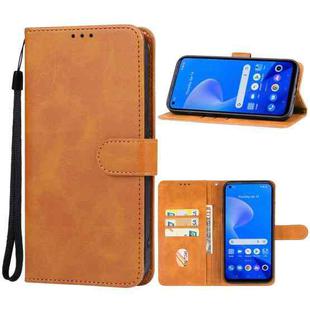 For Realme 10 Pro+ Leather Phone Case(Brown)