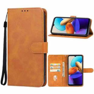 For vivo Y35 4G 2022 Leather Phone Case(Brown)