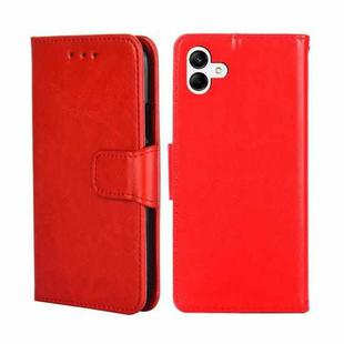 For Samsung Galaxy A04 Crystal Texture Leather Phone Case(Red)