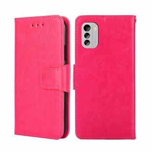 For Nokia G60 5G Crystal Texture Leather Phone Case(Rose Red)