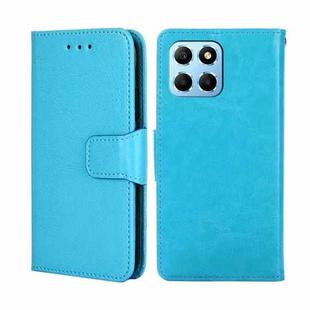 For Honor X8 5G/X6 Crystal Texture Leather Phone Case(Sky Blue)