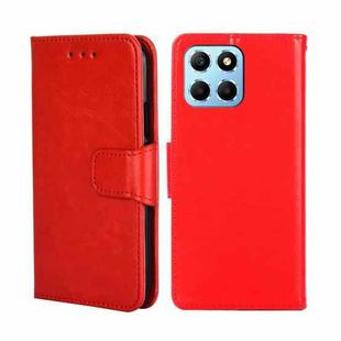 For Honor X8 5G/X6 Crystal Texture Leather Phone Case(Red)