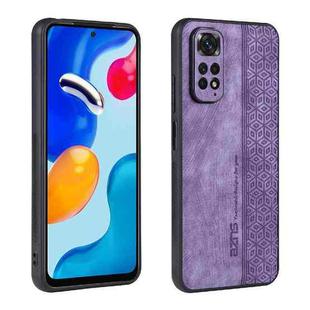 For Xiaomi Redmi Note 11S/Note 11 Global AZNS 3D Embossed Skin Feel Phone Case(Purple)